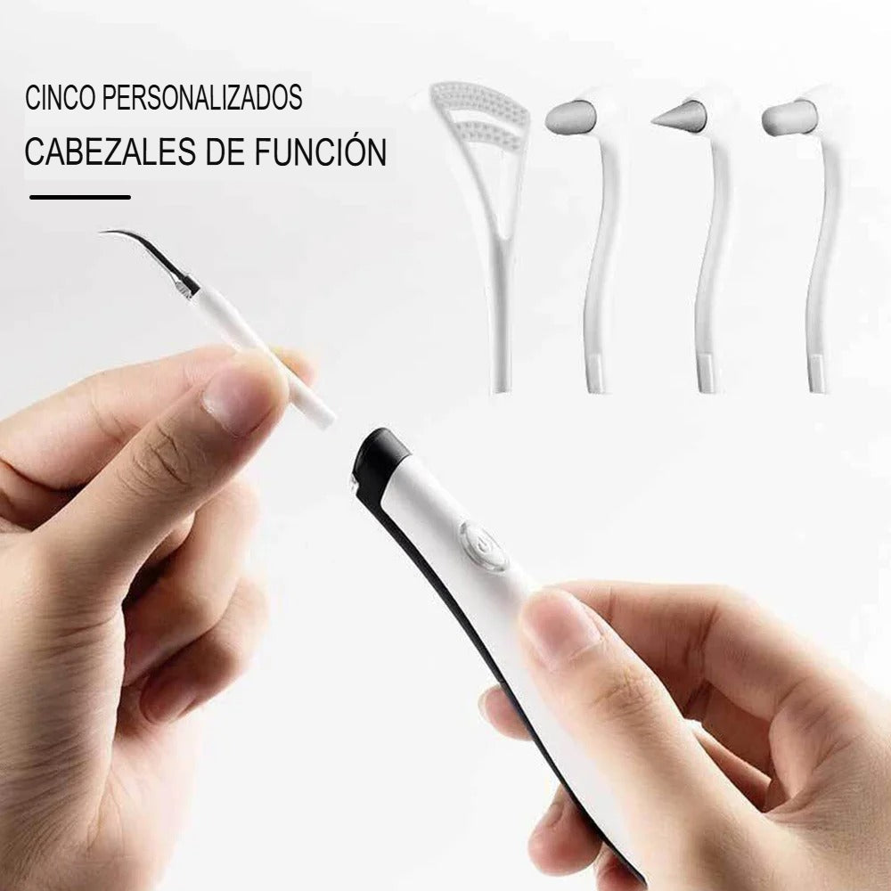 🦷Limpiador Dental Ultrasónico 5 en 1 con Luz LED | Elimina Placa, Sarro y Manchas💎