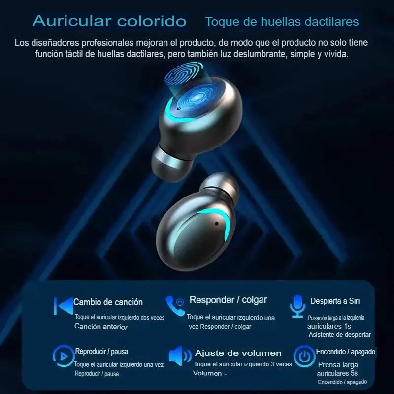 🎧Mini Auriculares Bluetooth con Pantalla | Sonido HIFI y autonomía superior 🔋🎶