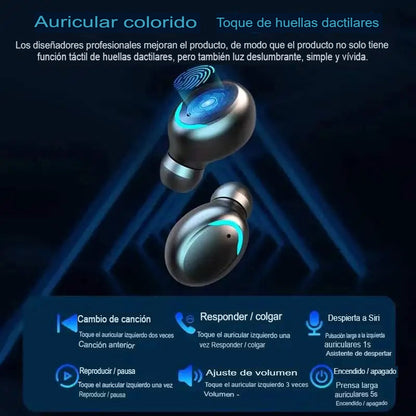 🎧Mini Auriculares Bluetooth con Pantalla | Sonido HIFI y autonomía superior 🔋🎶