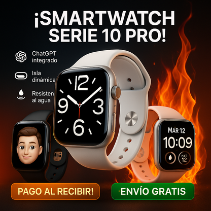 ⌚️ AirWatch™ Series 10 PRO | 70% DE DESCUENTO SOLO HOY + 🎁 REGALO PREMIUM INCLUIDO 🔥
