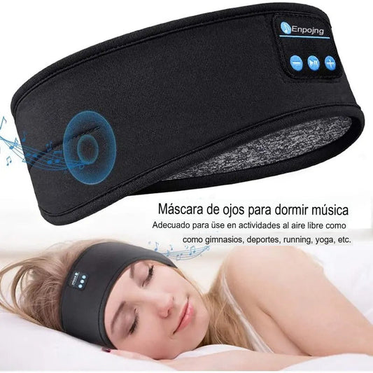 😴Máscara de Sono Bluetooth con Fones Incorporados | Bloqueio Total de Luz y Música para un Sueño Profundo🌜🛏️