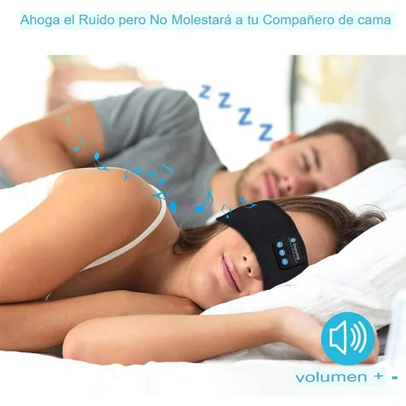 😴Máscara de Sono Bluetooth con Fones Incorporados | Bloqueio Total de Luz y Música para un Sueño Profundo🌜🛏️