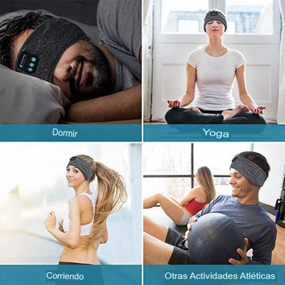 😴Máscara de Sono Bluetooth con Fones Incorporados | Bloqueio Total de Luz y Música para un Sueño Profundo🌜🛏️