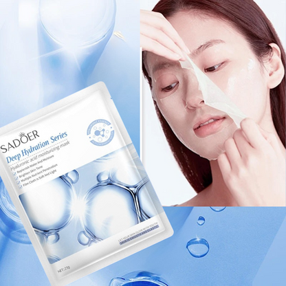 Máscara Facial con Ácido Hialurónico | Pack 4 Unidades para una Piel Hidratada y Rejuvenecida💧