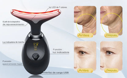 🌟 Masajeador Facial Antiedad Multifuncional – Limpieza y Revitalización para tu Piel