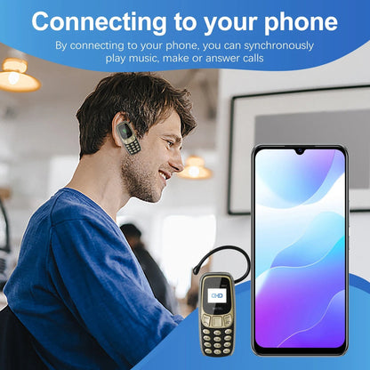📱Mini Móvil Compacto – Comunicación Segura y Fácil de guardar y transportar📱