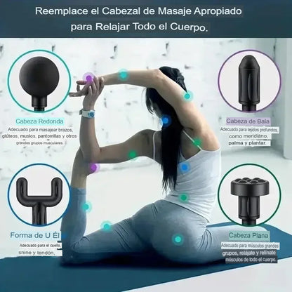 💆 Pistola de Masaje Muscular de Percusión – Alivio Profundo y Relajación Total💆