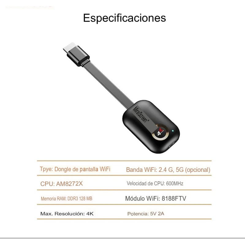 📺 Mirascreen G9 Plus – Conecta tu Móvil a la TV en 4K sin Cables! 🎥