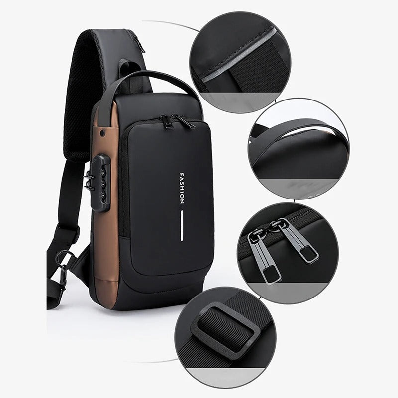 🎒Mochila Antirrobo para Hombre – Seguridad y Estilo en un Solo Diseño👮
