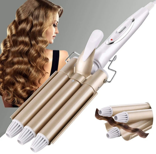 🌟Modelador de Cabello de Efecto Triple | ¡Consigue Olas Perfectas con Estilo y Rapidez!🪮