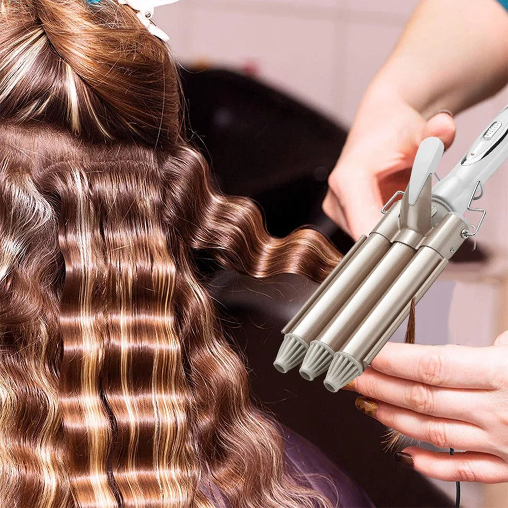 🌟Modelador de Cabello de Efecto Triple | ¡Consigue Olas Perfectas con Estilo y Rapidez!🪮