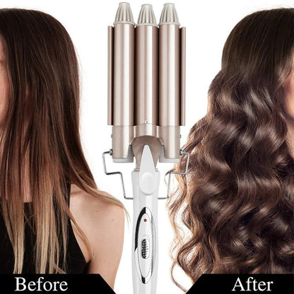 🌟Modelador de Cabello de Efecto Triple | ¡Consigue Olas Perfectas con Estilo y Rapidez!🪮