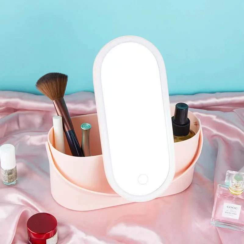 💄Organizador de Maquillaje con Espejo LED para Viajes💄
