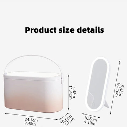 💄Organizador de Maquillaje con Espejo LED para Viajes💄
