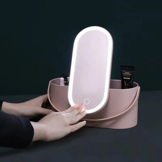 💄Organizador de Maquillaje con Espejo LED para Viajes💄