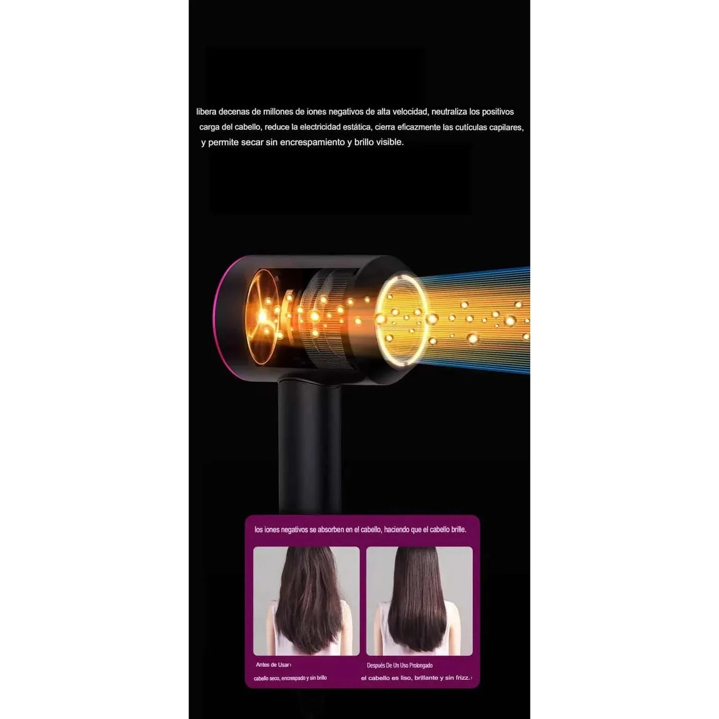🔥Secador Styler Profesional Multifunción 5en1: para un Cabello Perfecto | ¡El Cabello Nunca se Enreda!🌀