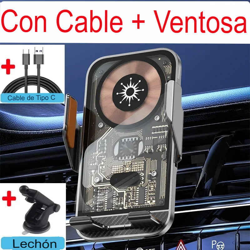 🚗 Soporte con Cargador Inalámbrico para Coche – Comodidad y Funcionalidad en un Solo Producto ⚡