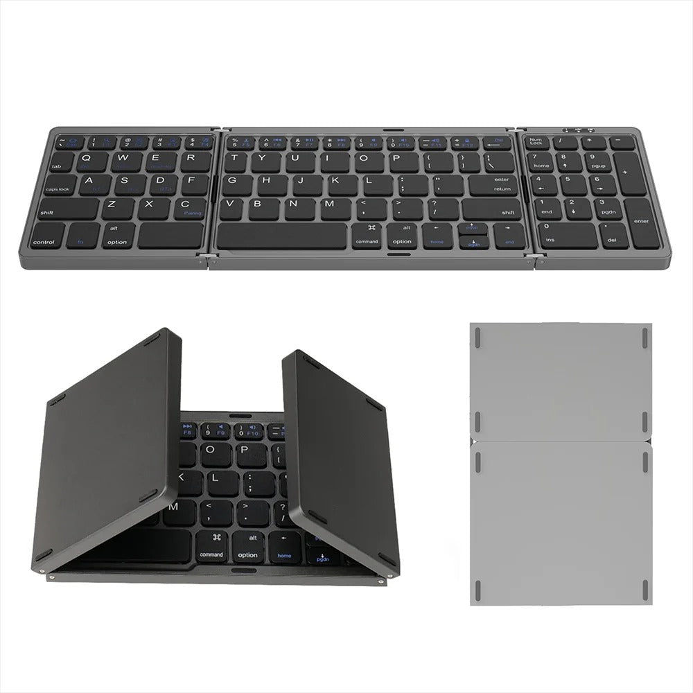 ⌨️ Teclado Plegable y Compacto Multifunción - Ideal para Viajes y Uso Diario ⌨️