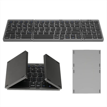 ⌨️ Teclado Plegable y Compacto Multifunción - Ideal para Viajes y Uso Diario ⌨️