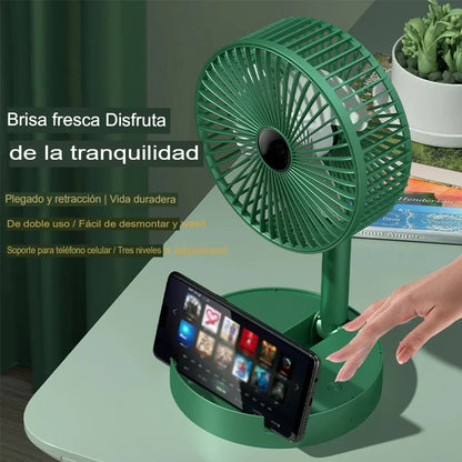 🌬️Ventilador Plegable y USB Recargable: ¡Mantén la Frescura con Estilo y Comodidad!