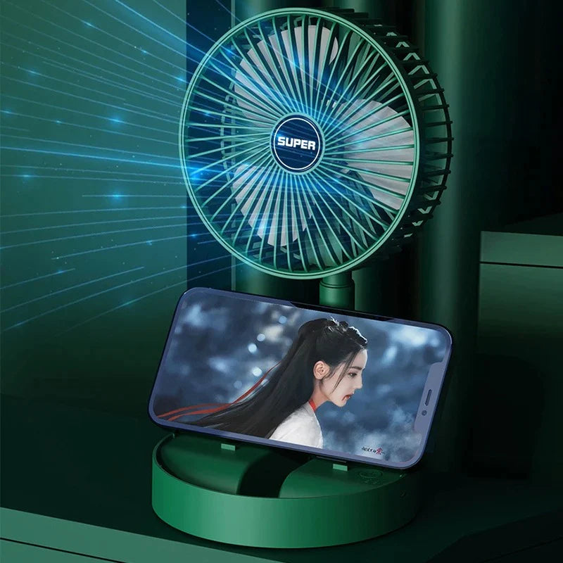 🌬️Ventilador Plegable y USB Recargable: ¡Mantén la Frescura con Estilo y Comodidad!