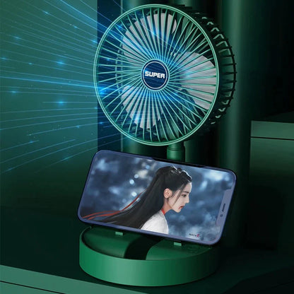 🌬️Ventilador Plegable y USB Recargable: ¡Mantén la Frescura con Estilo y Comodidad!