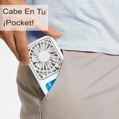 🌀 Ventilador Portátil Recargable 3 Velocidades Con Recipiente de Agua para Vaporización.💨