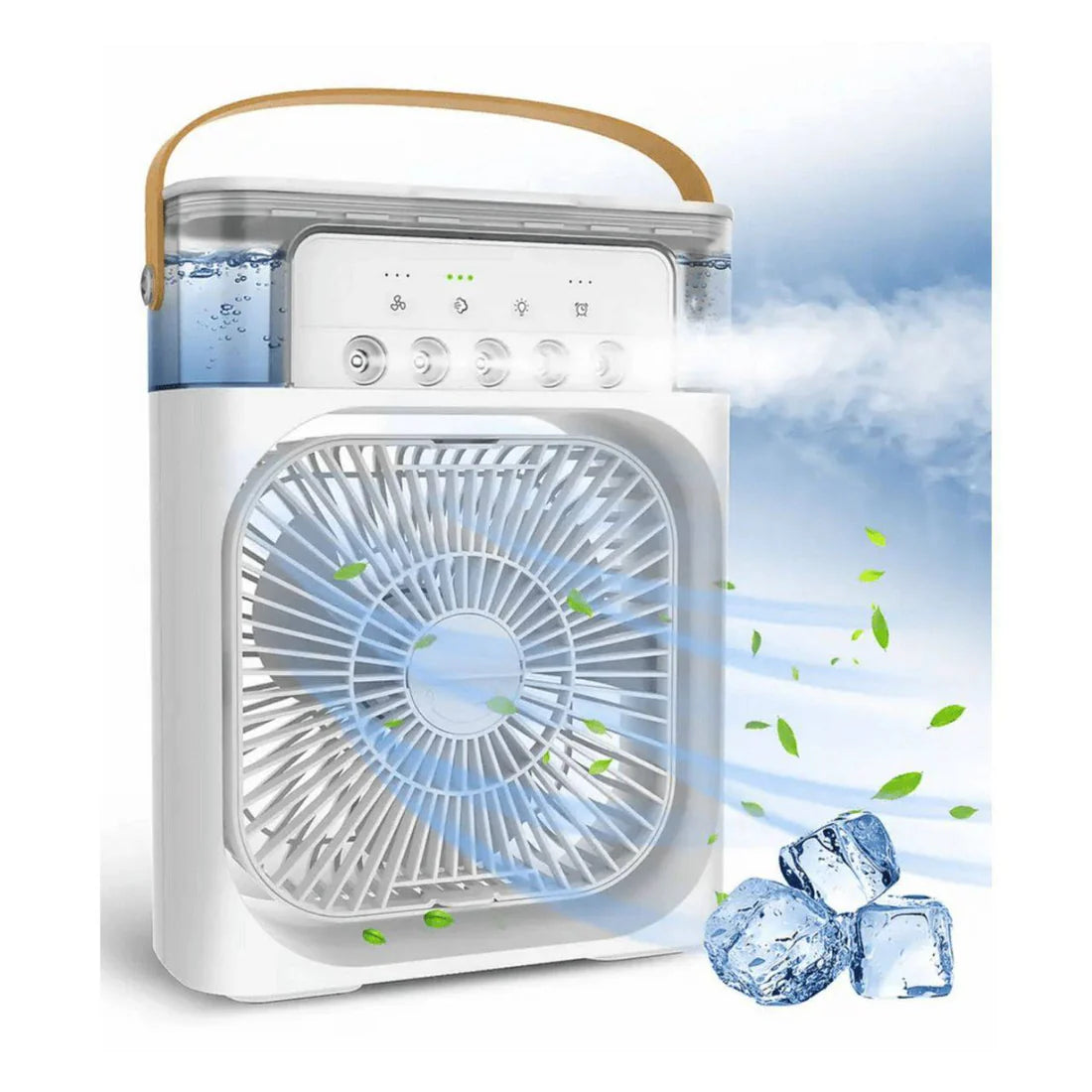 ❄️ Aire acondicionado portátil con agua y hielo 💧 – ¡enfría en segundos! ⚡️🔥