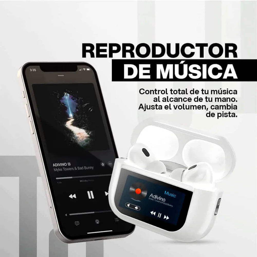 🔊 ¡AIRPODS PRO CON PANTALLA – SONIDO PREMIUM, CANCELACIÓN DE RUIDO Y 76% DE DESCUENTO + Spotify Premium Gratis! 🔥
