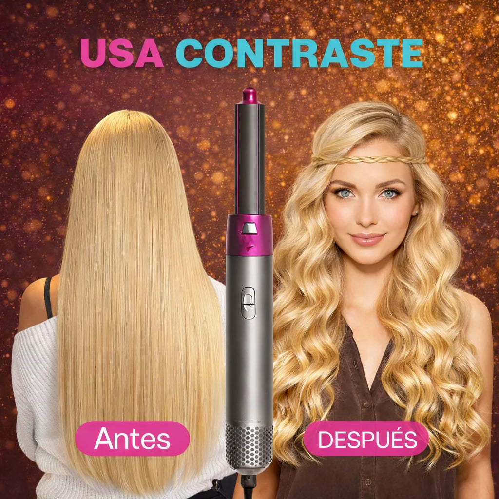 ✨  CEPILLO 5 EN 1 - LOOK PROFESIONAL SIN SALIR DE CASA - 🎄OFERTA MEGA NAVIDAD 🔥