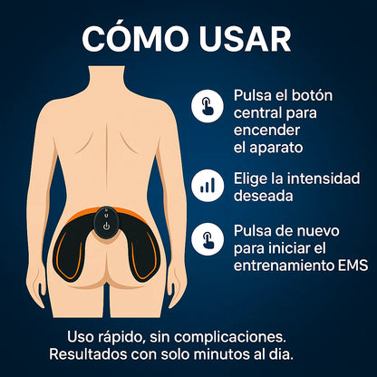 🍑 AssBump – Estimulador y Tonificador de Glúteos con Tecnología EMS + E-book Gratis ✅