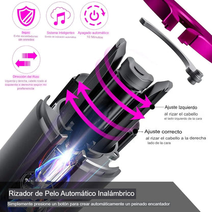 🌟Modelador de Rizos Automático Sin Cable My Wave | ¡Rizos Definidos en Cualquier Momento y Lugar!🔥🪮