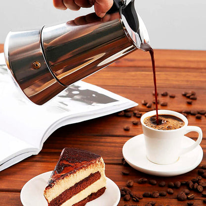 Cafetera Italiana de 12 Tazas | 600ML 6 vasos (12 Tazas Tinteras)