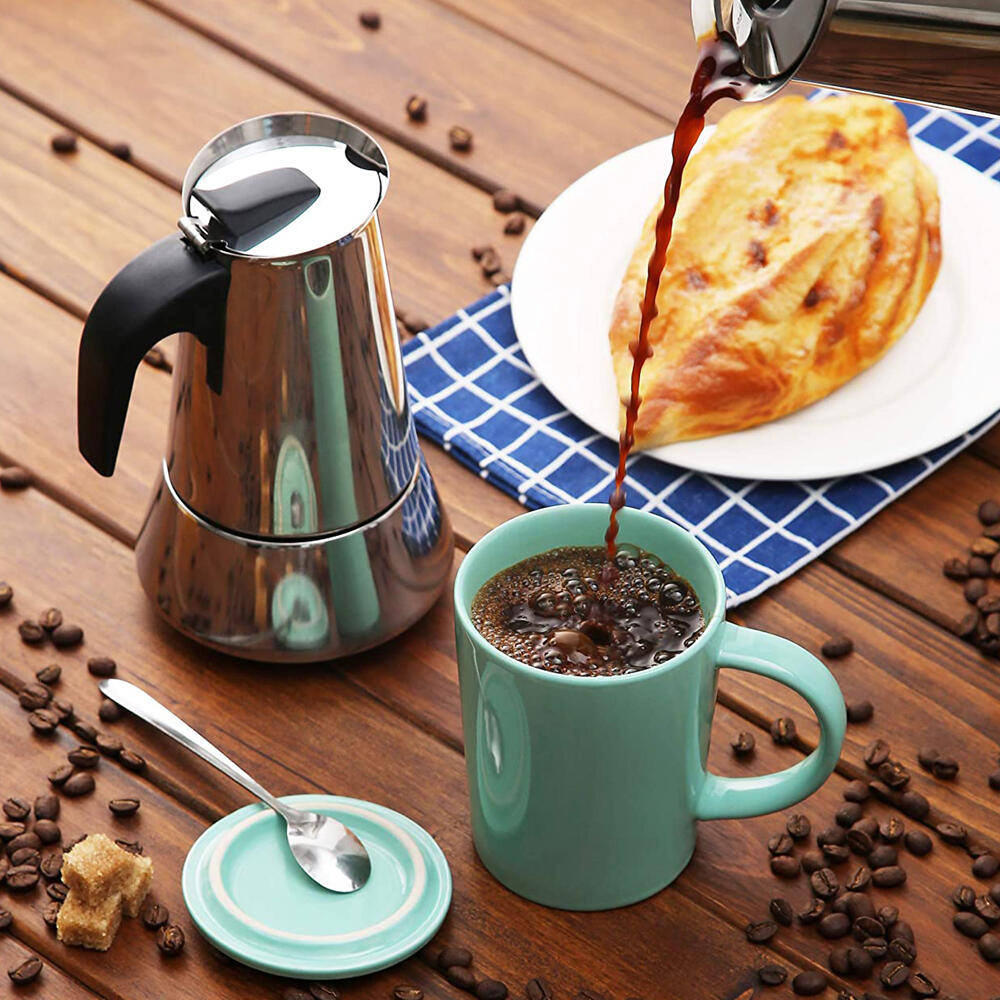 Cafetera Italiana de 12 Tazas | 600ML 6 vasos (12 Tazas Tinteras)