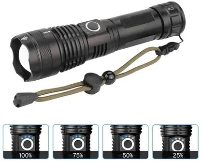 🔦 Linterna Táctica Profesional – ForceTac [Ultra Potente, Recargable y Resistente al Agua] 💡
