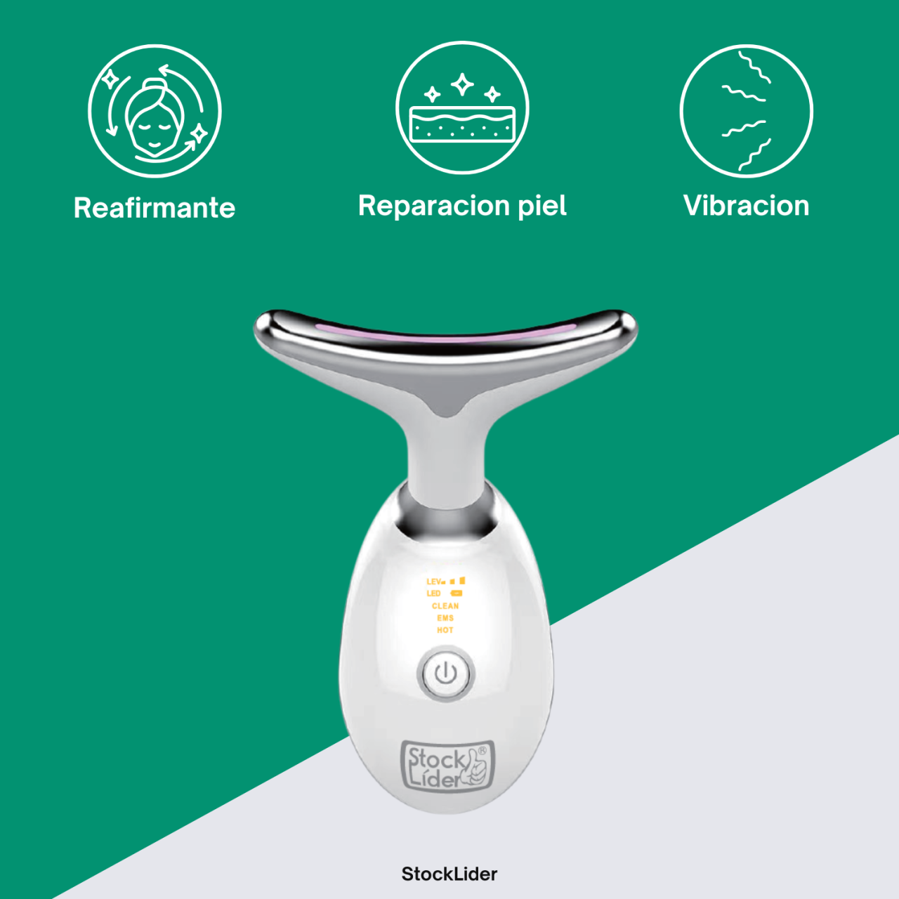 ✨ Masajeador Facial Premium – Antiarrugas y reafirma el cuello 🌈