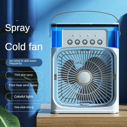 ❄️ Aire acondicionado portátil con agua y hielo 💧 – ¡enfría en segundos! ⚡️🔥
